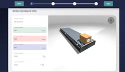 Configuring conveyor details in Rocketfarm's Pally software. Configuring conveyor details in Rocketfarm's Pally software.