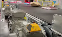 AWS Monitron sensors mounted on conveyor belt motors. Source: AWS AWS Monitron sensors mounted on conveyor belt motors. Source: AWS