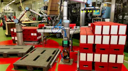 The cobot palletizing system at Nortura.
