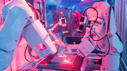 Machine vision used in a robotic work cell. Machine vision used in a robotic work cell.