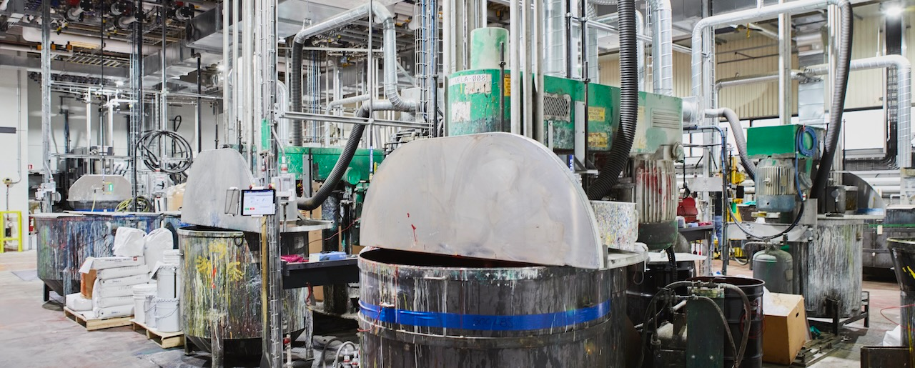 Temperature and pressure control are critical for the intricate automated system that delivers ingredients to mixing stations. (&copy; Pierre Charbonneau, 2022)