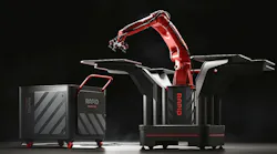 A mobile pedestal re-imagines the industrial work cell with the same flexibility seen in Rapid Robotics' collaborative robot (cobot) system, as the pedestal can be moved or reconfigured and then re-locked into place by a single person. (Photo: Business Wire) A mobile pedestal re-imagines the industrial work cell with the same flexibility seen in Rapid Robotics' collaborative robot (cobot) system, as the pedestal can be moved or reconfigured and then re-locked into place by a single person. (Photo: Business Wire)