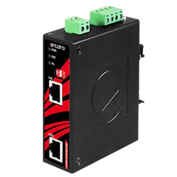 Antaira Technologies’ INJ-C201G-bt-100-24-T industrial Gigabit enhanced PoE++ injector. Antaira Technologies’ INJ-C201G-bt-100-24-T industrial Gigabit enhanced PoE++ injector.