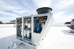 CaptiveAire manufactured Paragon roof top unit with the Danfoss compressor installed. CaptiveAire manufactured Paragon roof top unit with the Danfoss compressor installed.