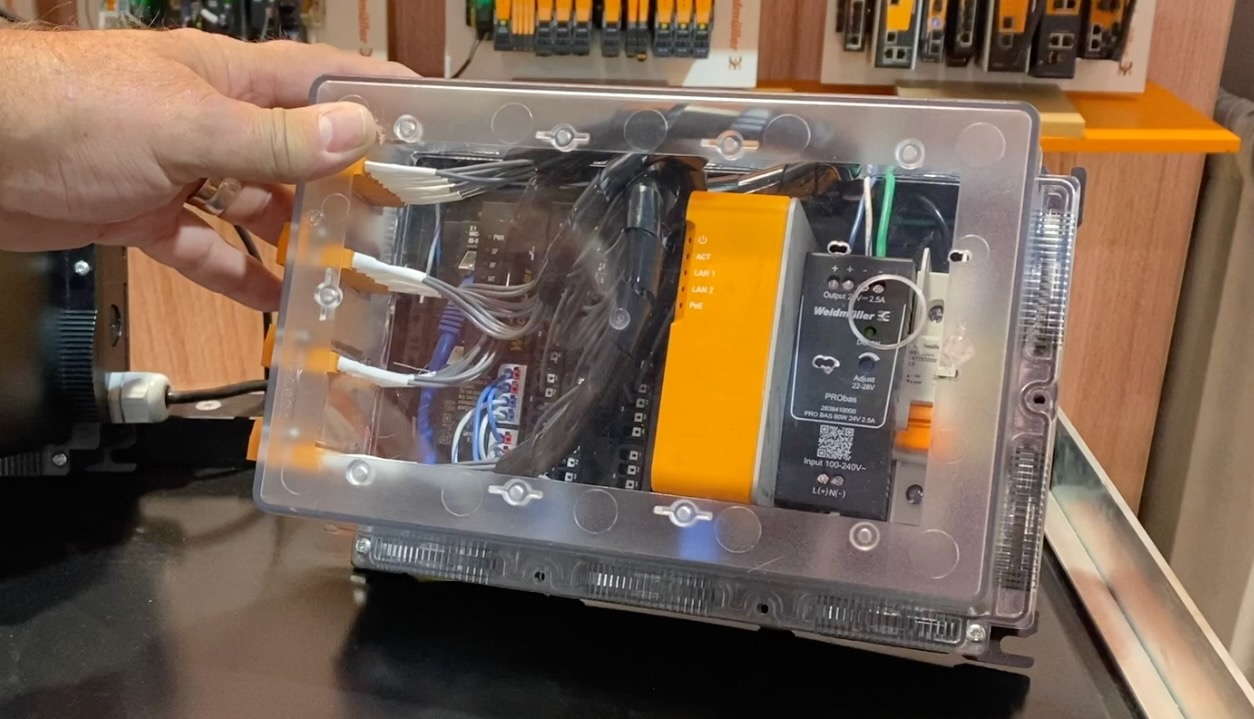 An example of Weidm&uuml;ller's private label, configurable Codesys-based control platform&mdash;which can run u-OS&mdash;built and tested in an IP65-rated enclosure.