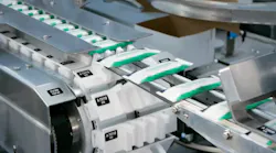 Syntegon packaging machines using Beckhoff’s XTS technology can process up to 2,400 products per minute.
