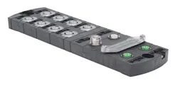 A Murrelektronik Premium IO-Link master with right IO-Link capable I/O points and up to 16 discrete I/O points. Source: AutomationDirect A Murrelektronik Premium IO-Link master with right IO-Link capable I/O points and up to 16 discrete I/O points. Source: AutomationDirect