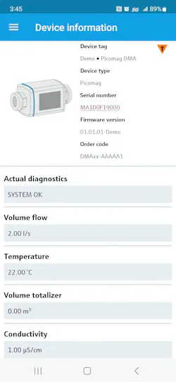 Some modern instruments work with mobile applications and Bluetooth, such as the Endress+Hauser SmartBlue app shown here, which lets users connect with field devices to commission, monitor and diagnose them. Source: AutomationDirect Some modern instruments work with mobile applications and Bluetooth, such as the Endress+Hauser SmartBlue app shown here, which lets users connect with field devices to commission, monitor and diagnose them. Source: AutomationDirect
