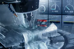 A 5-axis CNC milling machine and monitor gauge cutting tire mold parts for automotive industry use. A 5-axis CNC milling machine and monitor gauge cutting tire mold parts for automotive industry use.