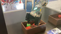 Comau's MI.RA OnePicker intelligent vision-assisted picking robotic system on display at Automate 2024. Comau's MI.RA OnePicker intelligent vision-assisted picking robotic system on display at Automate 2024.