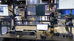 Sample assembly station built with Vention components in the company's exhibit at Automate 2024. Sample assembly station built with Vention components in the company's exhibit at Automate 2024.