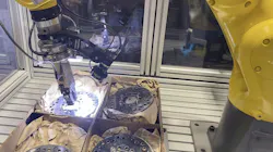 MirAI 2 used with a Fanuc robot to pick highly reflective brake pads from random positions and with changing backgrounds. MirAI 2 used with a Fanuc robot to pick highly reflective brake pads from random positions and with changing backgrounds.