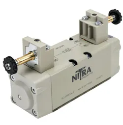 A Nitra Pneumatics solenoid valve from AutomationDirect. A Nitra Pneumatics solenoid valve from AutomationDirect.