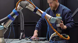 QTR improved welding efficiency with a Universal Robots cobot and an IPG handheld laser welder. Source: Universal Robots