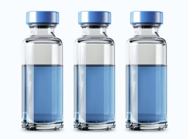 Vials produced with Genesis Packaging Technologies equipment.