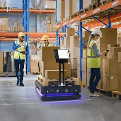 Stereo camera use case with autonomous mobile robots. Stereo camera use case with autonomous mobile robots.