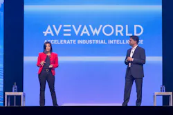 Garg (left) and Raj at Aveva World 2025 in San Francisco Garg (left) and Raj at Aveva World 2025 in San Francisco
