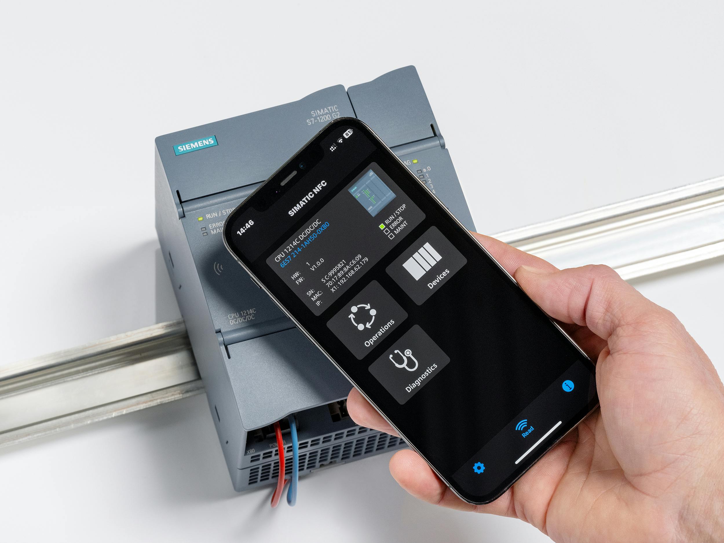 Siemens S7-1200 G2 NFC App