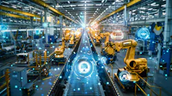 modern factory with sensor technologies throughout