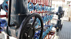 valves in a processing facility