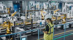 Engineer in automotive manufacturing facility