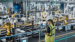 Engineer in automotive manufacturing facility Engineer in automotive manufacturing facility