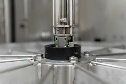 part-detection sensors inside a turntable parts washer part-detection sensors inside a turntable parts washer