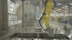 robotic arm used with adaptive part-handling technology robotic arm used with adaptive part-handling technology