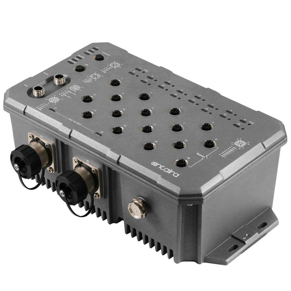 Antaira LMP-1802G-M12-10G-SFP-67-110-T Light Layer 3 Ethernet Switch