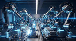 robots operating in a lights-out facility robots operating in a lights-out facility