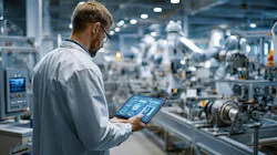 worker reviews production operations data via a consolidated platform worker reviews production operations data via a consolidated platform