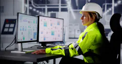 industrial engineer reviewing SCADA screen industrial engineer reviewing SCADA screen