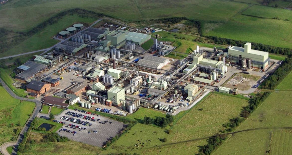 Aerial shot of Nufarm&rsquo;s Wyke, U.K., site.