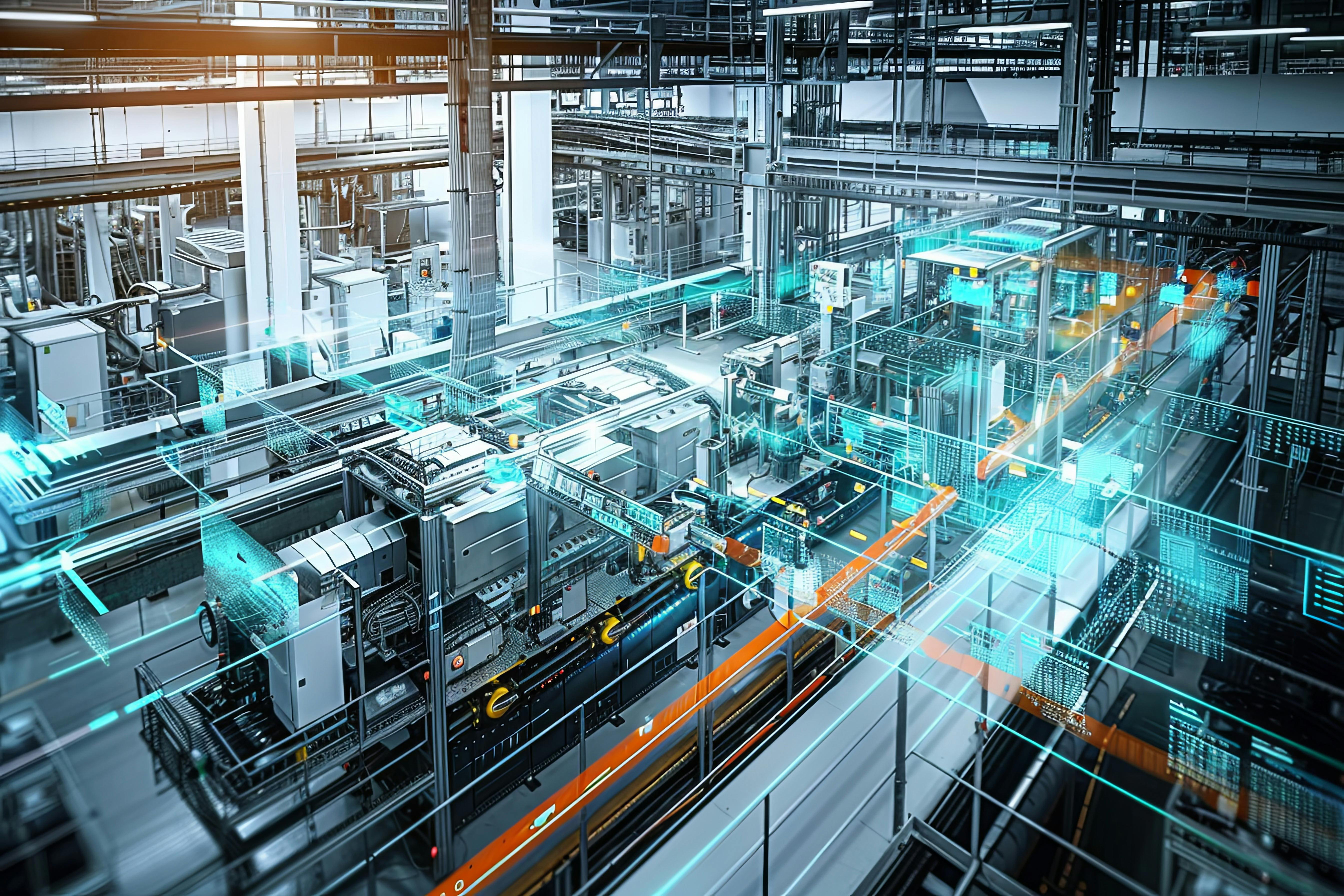 networked. communications in a factory