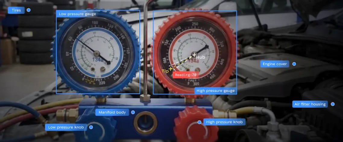 Gauge inspection using Google Gemini Robotics AI