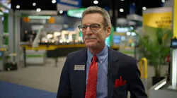 Jeff Burnstein, president of Association of Advancing Automation, on the exhibition hall of the Automate show in 2024.