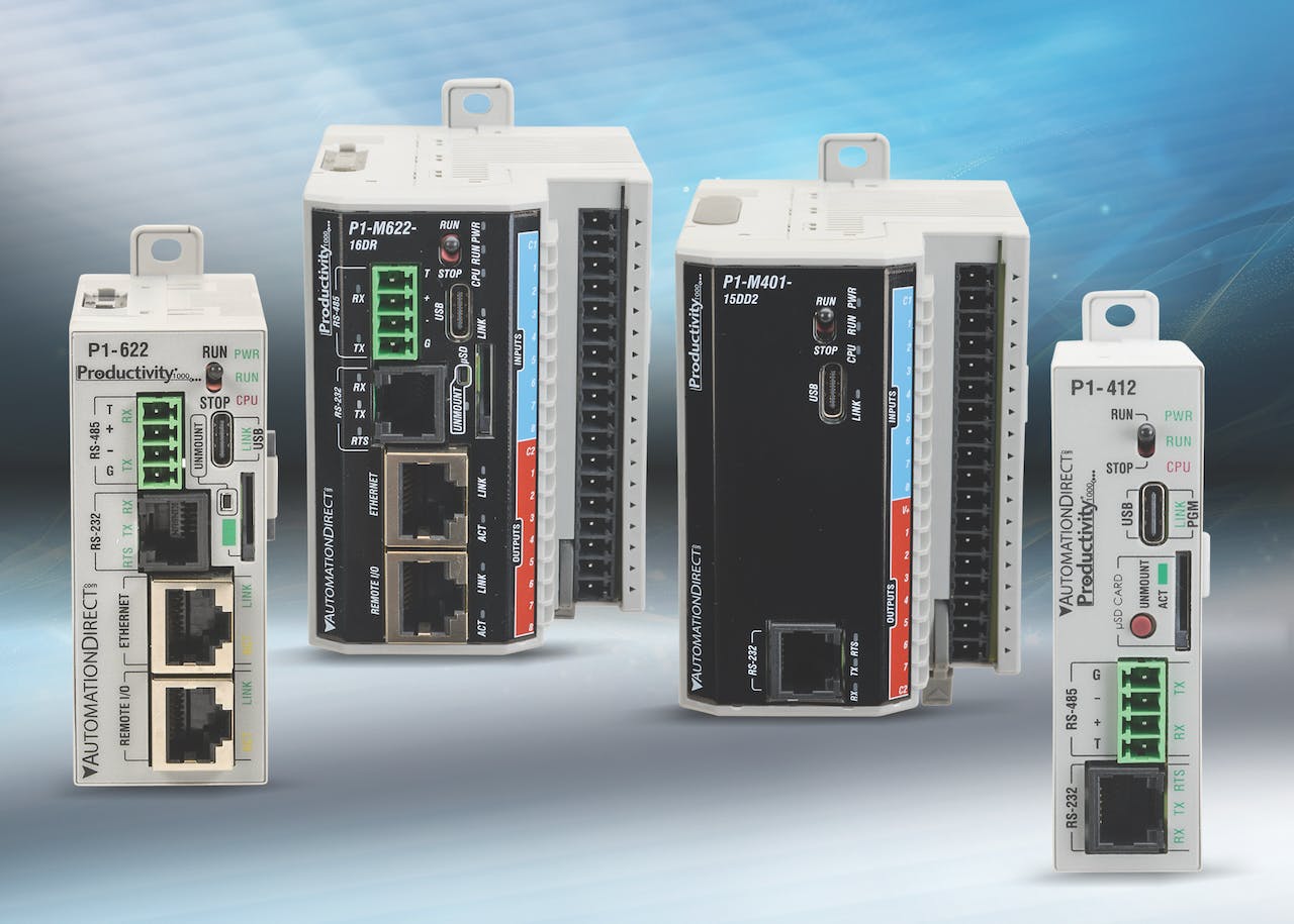 AutomationDirect P1-412 and P1-622 CPUs and Mini PLC