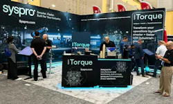 The Syspro booth at IMTS 2026 in Chicago. Credit: Syspro.