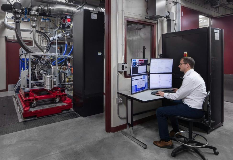Real-time data monitoring within an integrated test cell unifies machine-level interconnects, process controls, and facility infrastructure to eliminate integration gaps. Image courtesy of ACS.